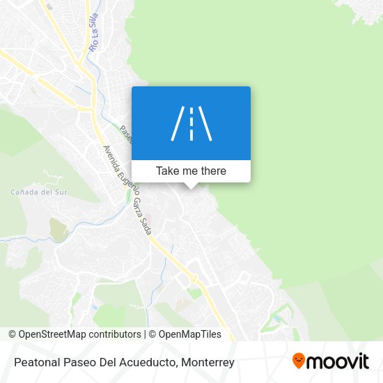 Mapa de Peatonal Paseo Del Acueducto