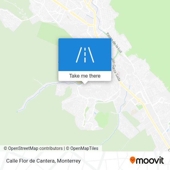 Mapa de Calle Flor de Cantera