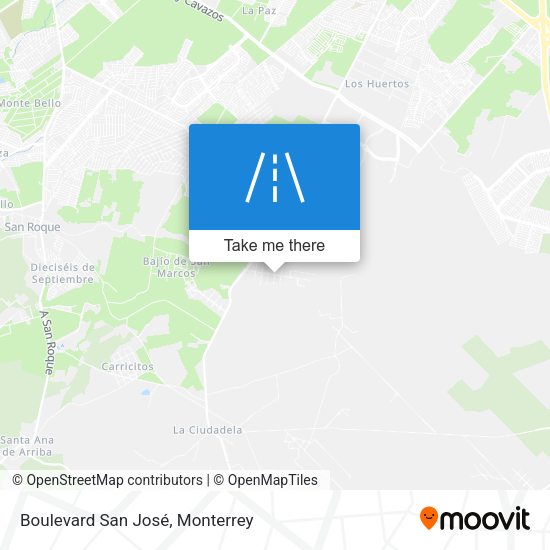Boulevard San José map