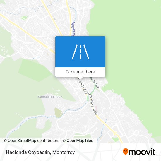 Hacienda Coyoacán map