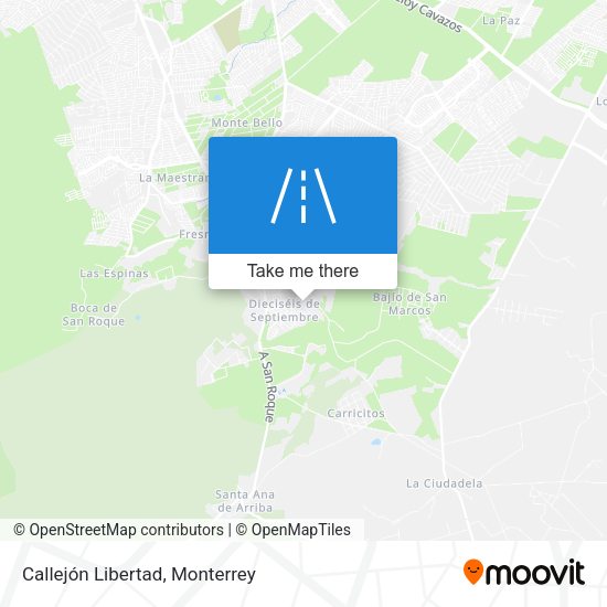 Mapa de Callejón Libertad