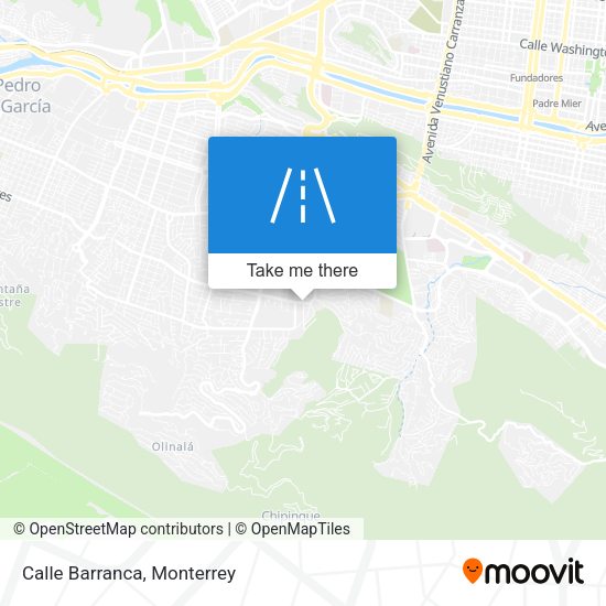 Mapa de Calle Barranca