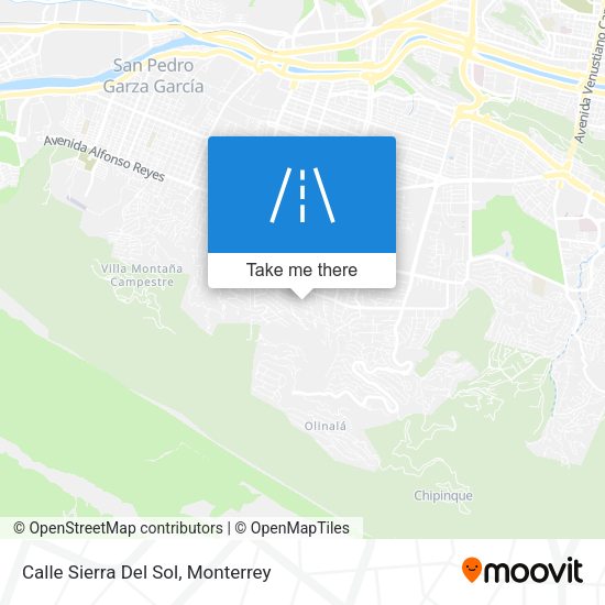 Mapa de Calle Sierra Del Sol