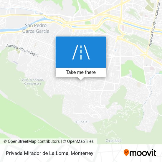 Mapa de Privada Mirador de La Loma