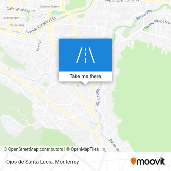 Ojos de Santa Lucía map