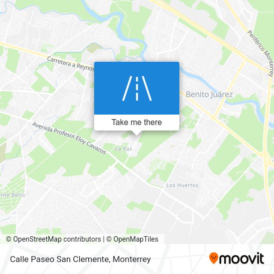 Calle Paseo San Clemente map