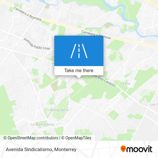 Avenida Sindicalismo map