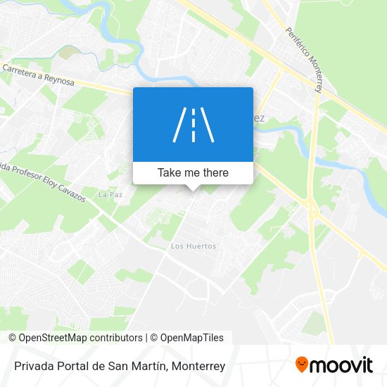 Privada Portal de San Martín map