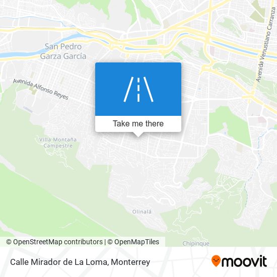 Mapa de Calle Mirador de La Loma