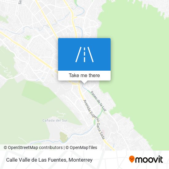 Mapa de Calle Valle de Las Fuentes