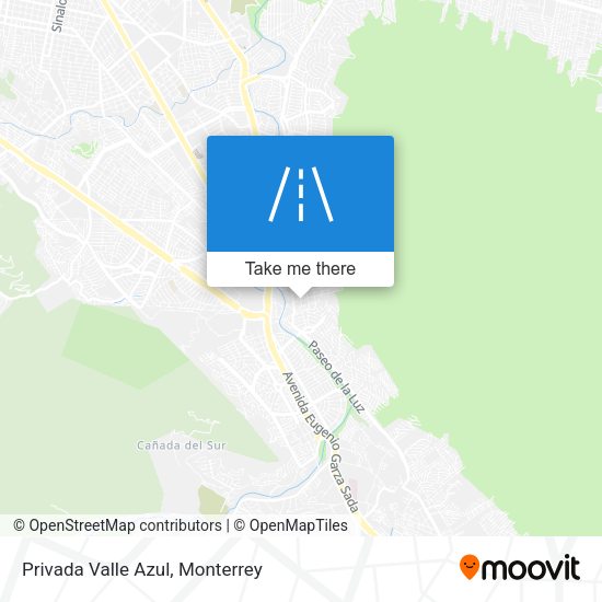 Mapa de Privada Valle Azul