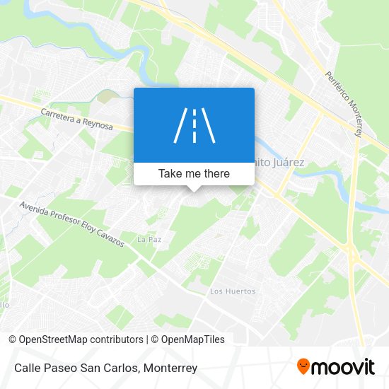 Calle Paseo San Carlos map