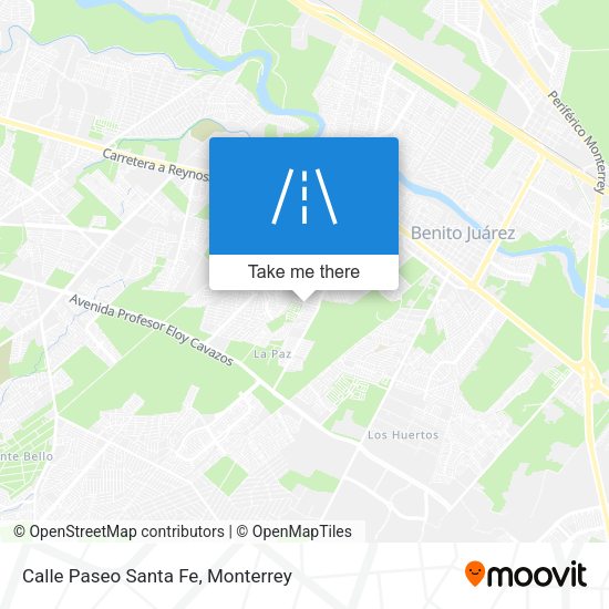 Calle Paseo Santa Fe map
