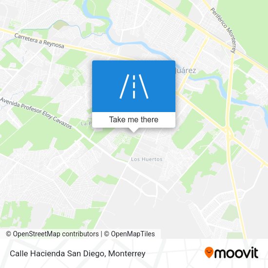 Calle Hacienda San Diego map