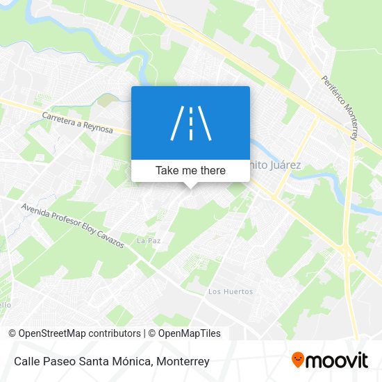 Mapa de Calle Paseo Santa Mónica