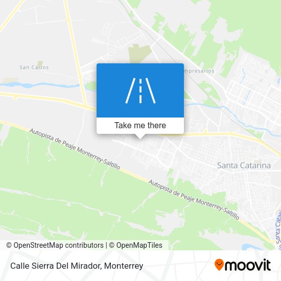Calle Sierra Del Mirador map