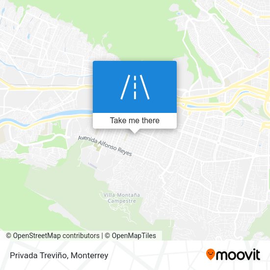 Privada Treviño map