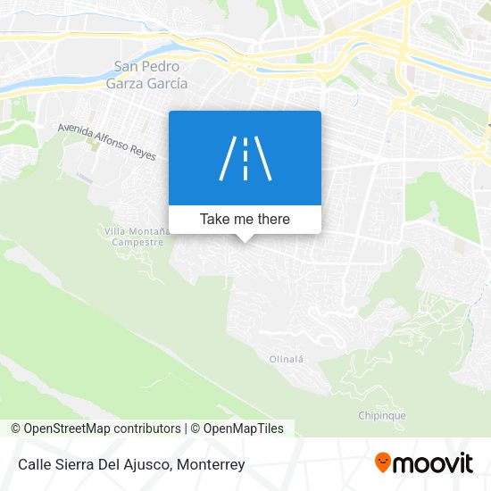 Calle Sierra Del Ajusco map