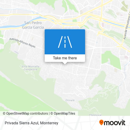Mapa de Privada Sierra Azul