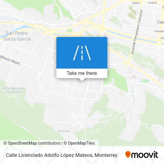 Mapa de Calle Licenciado Adolfo López Mateos