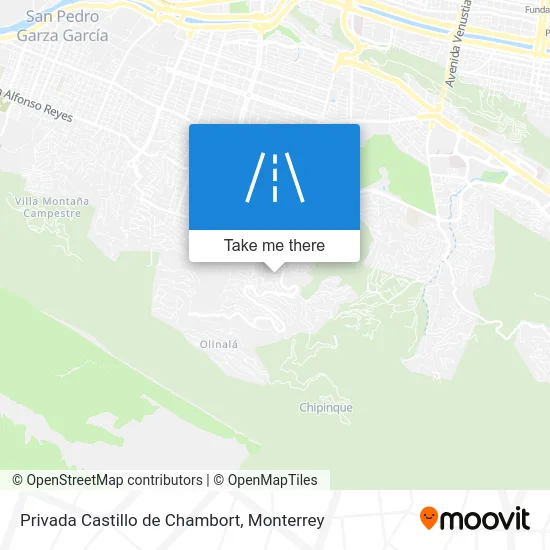 Privada Castillo de Chambort map