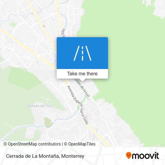 Mapa de Cerrada de La Montaña