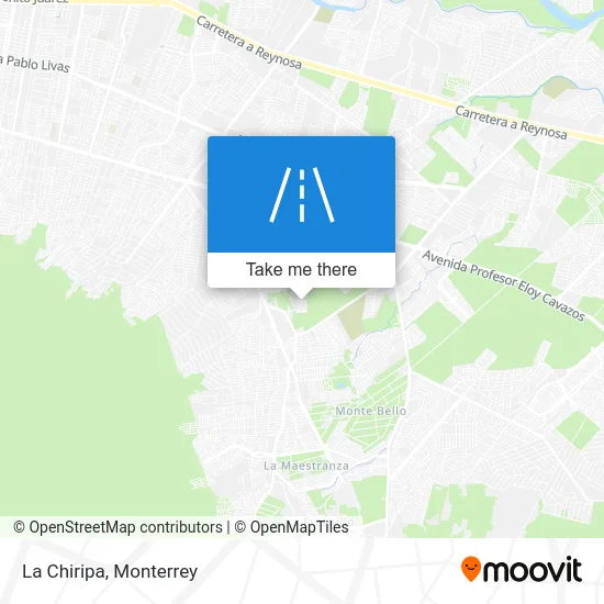 La Chiripa map