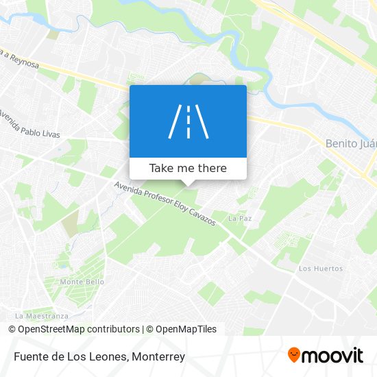 Fuente de Los Leones map