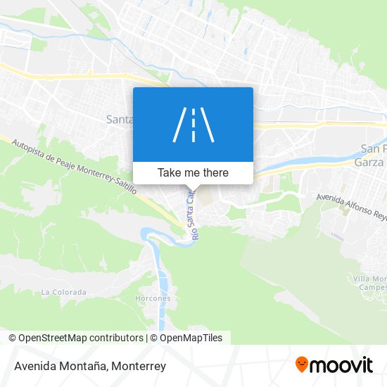 Avenida Montaña map