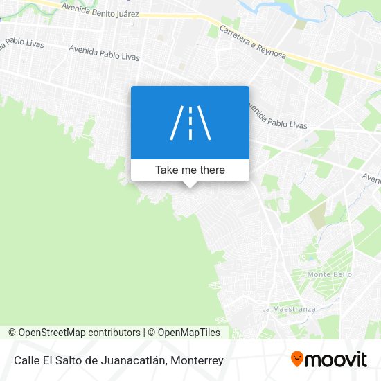 Mapa de Calle El Salto de Juanacatlán