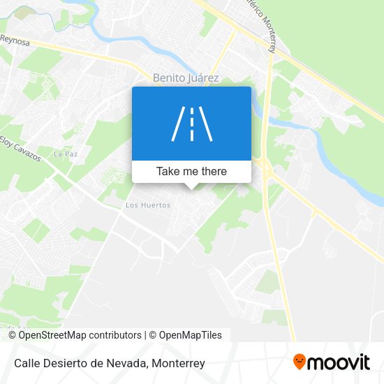 Calle Desierto de Nevada map