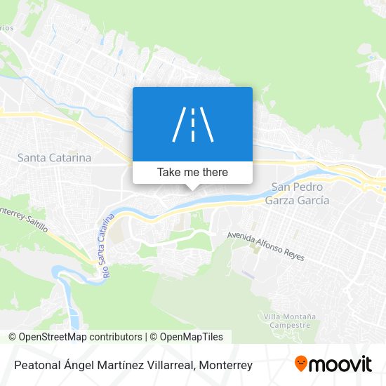 Peatonal Ángel Martínez Villarreal map