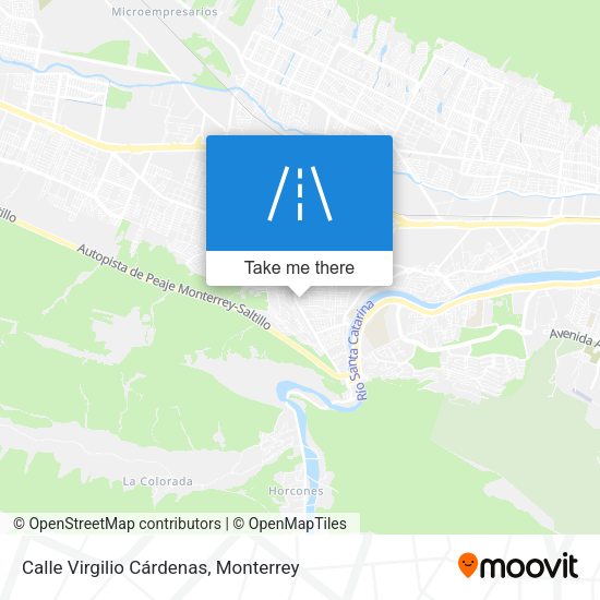 Mapa de Calle Virgilio Cárdenas
