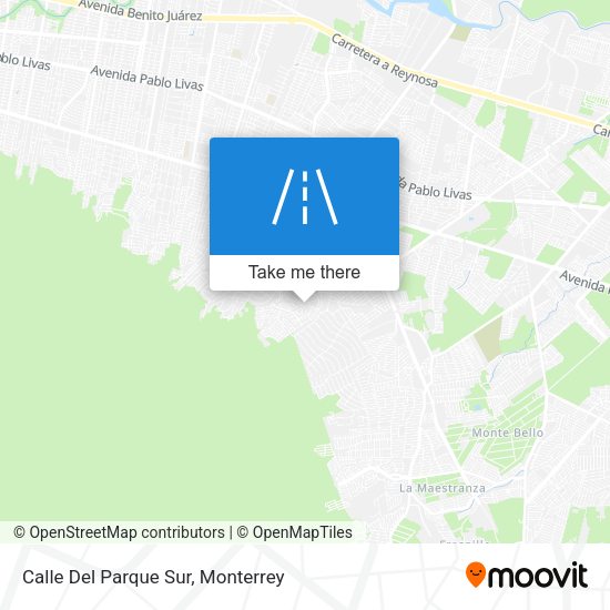 Mapa de Calle Del Parque Sur