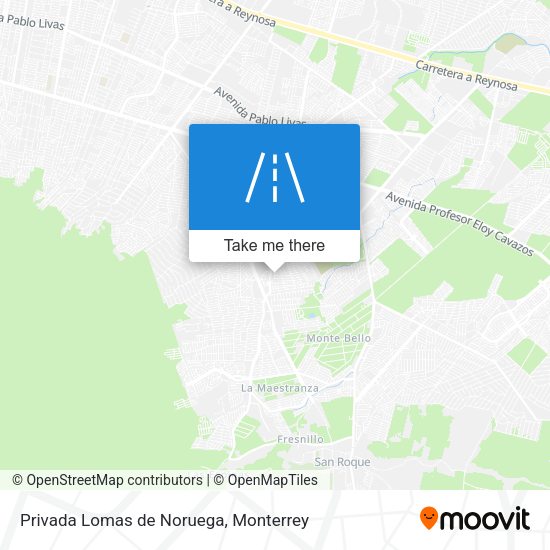 Privada Lomas de Noruega map