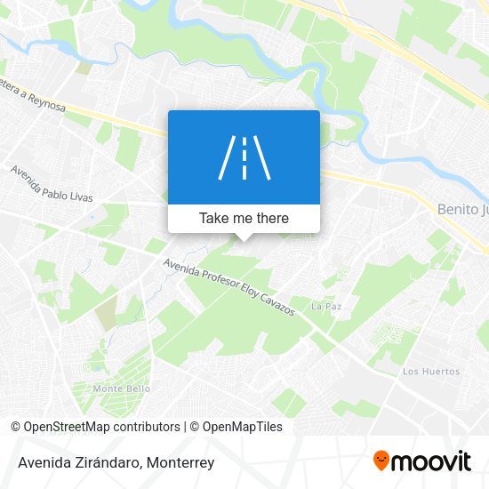 Mapa de Avenida Zirándaro