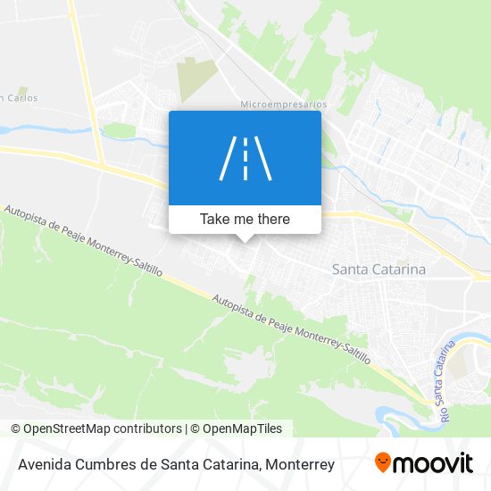 Avenida Cumbres de Santa Catarina map