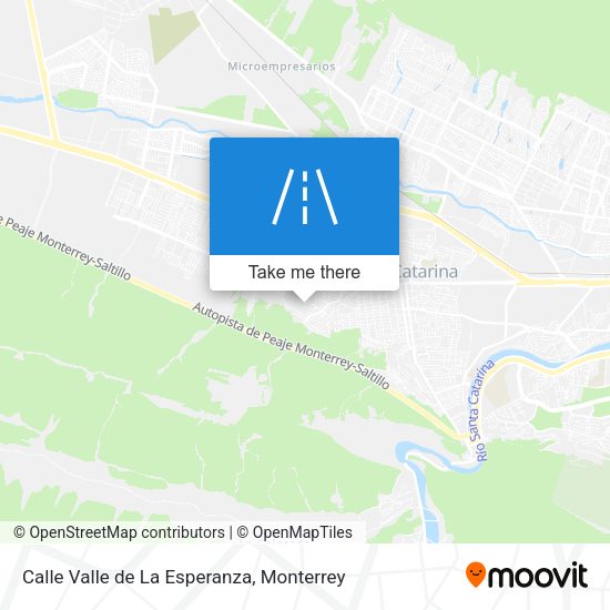 Mapa de Calle Valle de La Esperanza