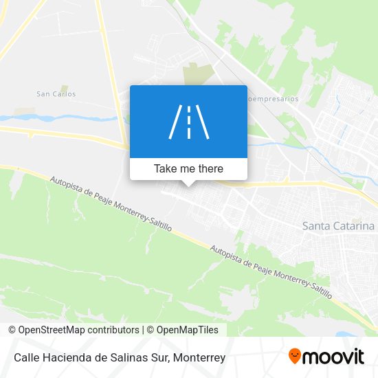 Mapa de Calle Hacienda de Salinas Sur