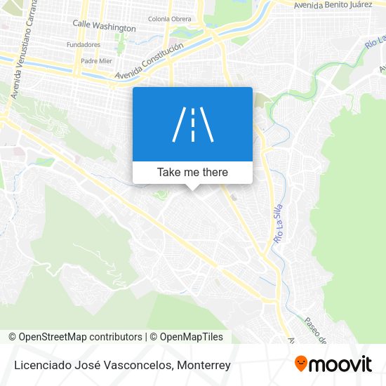 Licenciado José Vasconcelos map