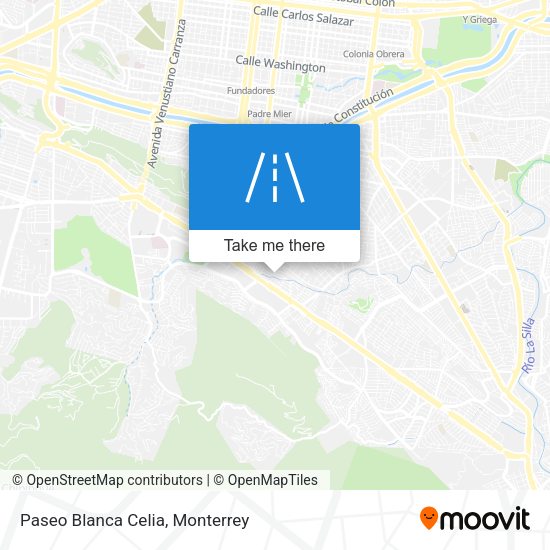 Mapa de Paseo Blanca Celia