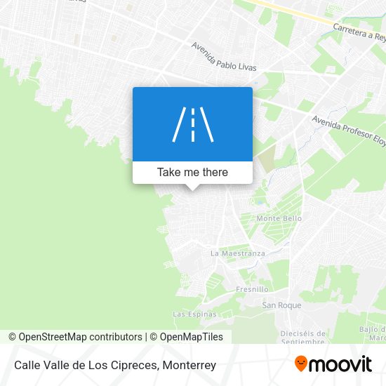 Calle Valle de Los Cipreces map