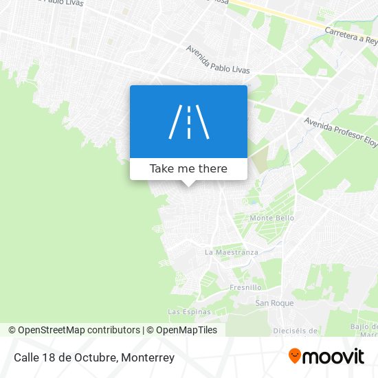 Mapa de Calle 18 de Octubre