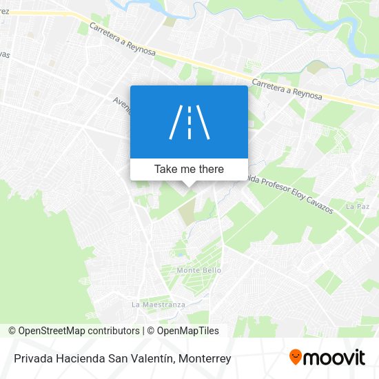 Privada Hacienda San Valentín map