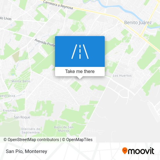 Mapa de San Pío