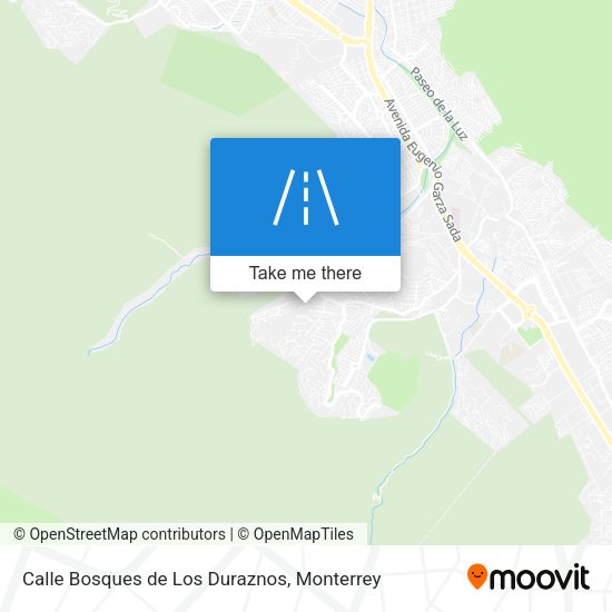Mapa de Calle Bosques de Los Duraznos