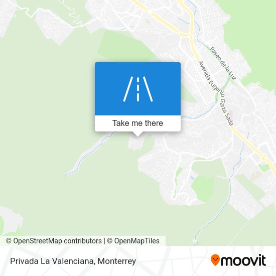 Mapa de Privada La Valenciana