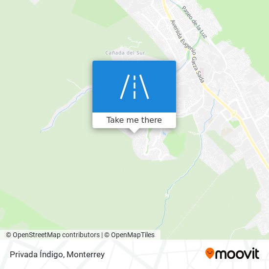 Privada Índigo map