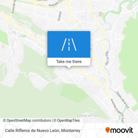 Mapa de Calle Rifleros de Nuevo León