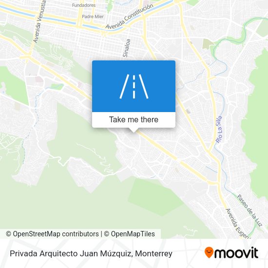Mapa de Privada Arquitecto Juan Múzquiz